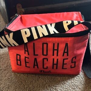 Pink Aloha Beaches Cooler Bag